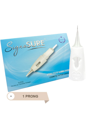 1 Prong Needle Round for Signasure Machine 15/Box, 0.25mm