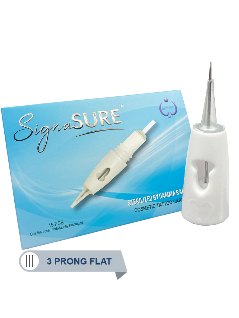 3 Prong Needle, Flat for Signasure Machine 15/Box, 0.35mm