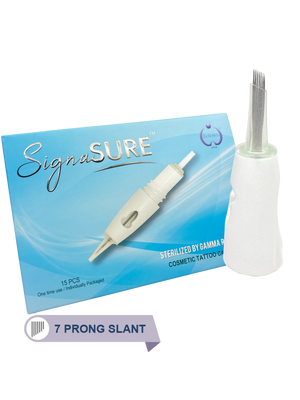 7 Prong Needle, Slanted for Signasure Machine 15/Box, 0.3mm