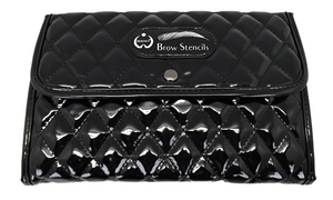 4 Disposable, Adhesive Trendy Style Brow Stencil Kit with Shape & Hair Stroke Cutouts (160 stencil total)