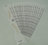 4 Disposable, Adhesive Trendy Style Brow Stencil Kit with Shape & Hair Stroke Cutouts (160 stencil total)