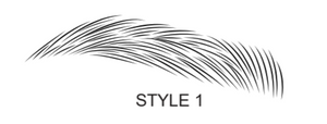 Adhesive Brow Stencil Style 1, 40pcs