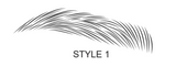 Adhesive Brow Stencil Style 1, 40pcs