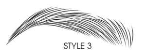 Adhesive Brow Stencil Style 3, 40pcs