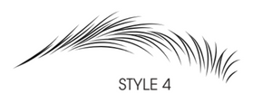 Adhesive Brow Stencil Style 4, 40pcs