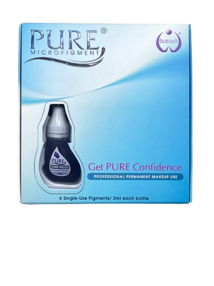 3 ml Pure Dark Wood Pigment 6 pcs/ box Hair Strokes/Shading, Soft Eyeliner Color