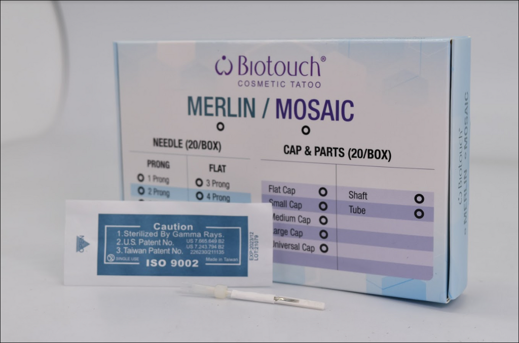 Merlin 3 prong Needle, Flat 20/box, 0.4mm