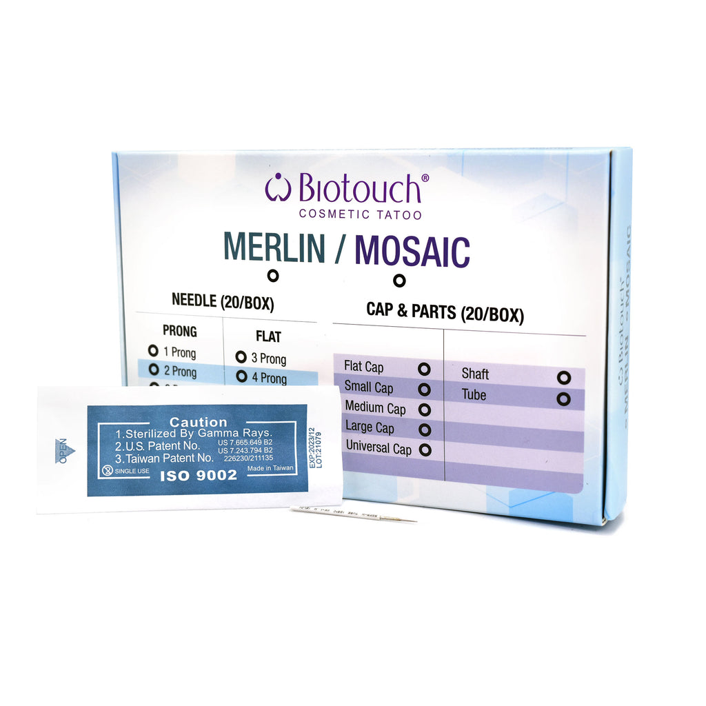 Merlin, 3 Prong Needles, Round, 20/box, 0.4mm