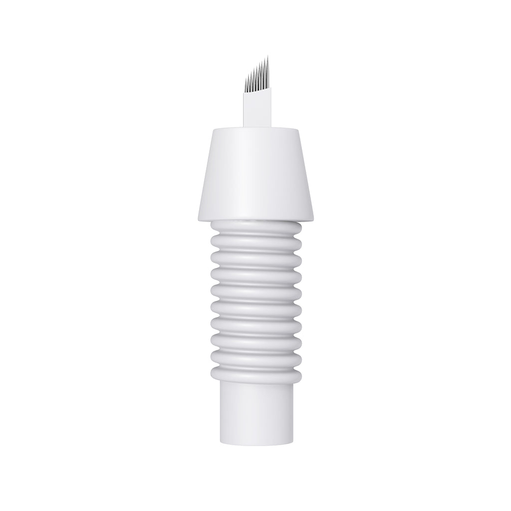 9 Prong, L 7mm, Slanted Threaded Screw-On Needle, 30/Box,  0.20mm
