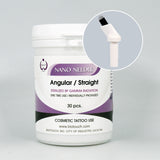 NANO Needle 18 Prong U Shape, Black, Threaded, ANGULAR ARM, 30/Box, 0.18mm