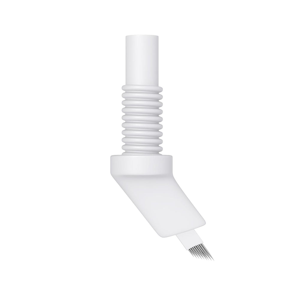9 Prong, L 7mm, Slanted, Threaded Screw-On Angular Needle 30/Box,  0.20mm