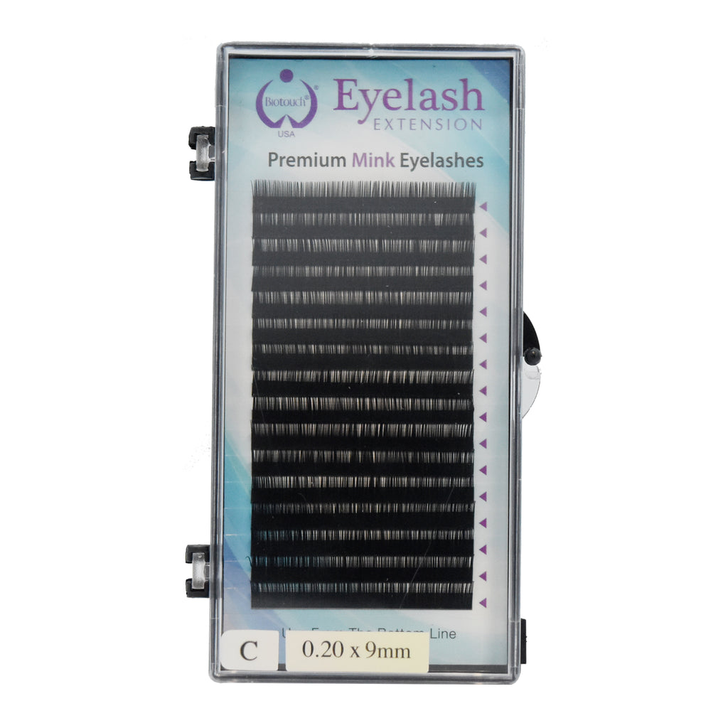 Premium Mink Lashes C-Curl 0.20 x 9 mm 16 pcs/pack