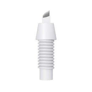 14 Prong, L 7mm, Slanted Threaded Screw-On Needle, 30/Box, 0.20mm