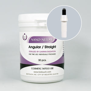 NANO Needle 18 Prong U Shape, Black, Threaded  30/Box, 0.18mm