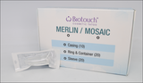 Mosaic 20 Count Needle Sleeve clear, with Printed Expiration Date & Lot No