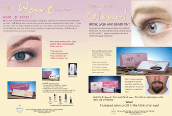Brochure, Lashes Wave & Extension & Tinting